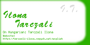 ilona tarczali business card